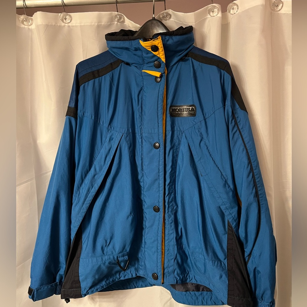 Ladies size 10 mobius randonnee jacket. Blue. Good used condition.